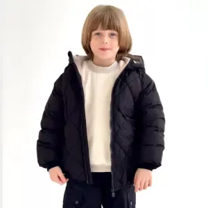 Oğlan uşağı üçün gödəkçə 01O2472, qara, polyester